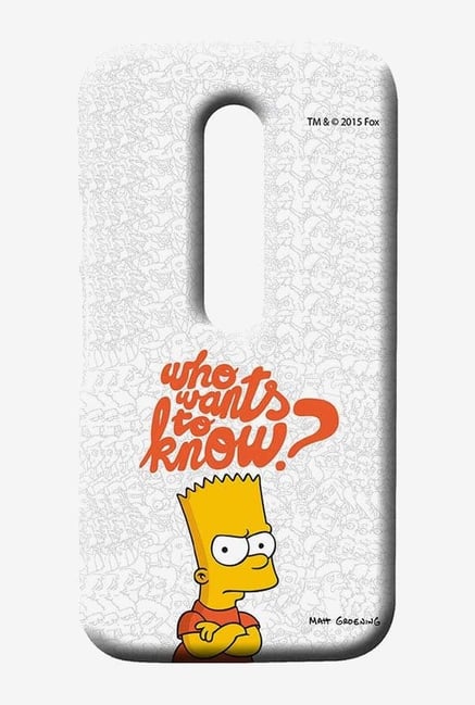 Simpsons Who Wants To Know Case for Moto G3 Simpsons Who Wants To Know Case for Moto G3