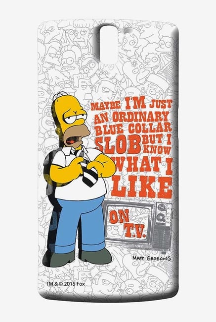 Simpsons Blue Collar Slob Case for Oneplus One Simpsons Blue Collar Slob Case for Oneplus One