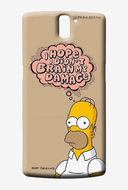Simpsons Brain Humour Case for Oneplus One Simpsons Brain Humour Case for Oneplus One