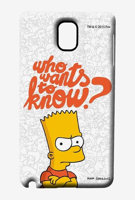 Simpsons Who Wants To Know Case for Samsung Note 3 Simpsons Who Wants To Know Case for Samsung Note 3