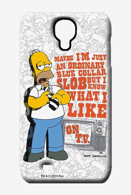 Simpsons Blue Collar Slob Case for Samsung S4 Simpsons Blue Collar Slob Case for Samsung S4