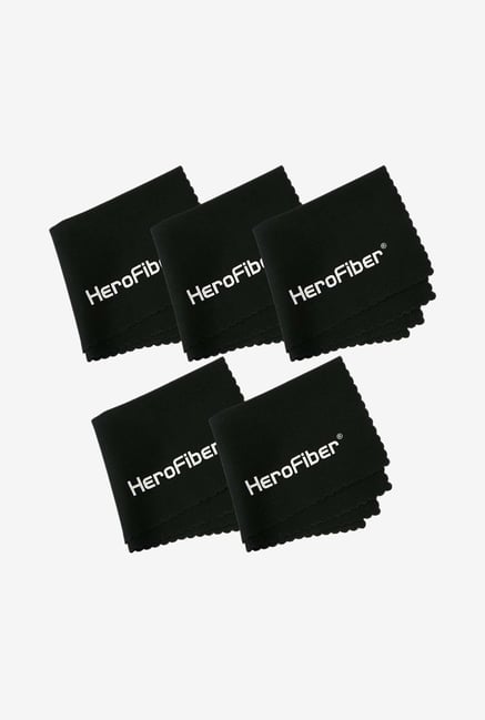 Herofiber 5 Piece Ultra Gentle Cleaning Cloth (Black) Herofiber 5 Piece Ultra Gentle Cleaning Cloth (Black)