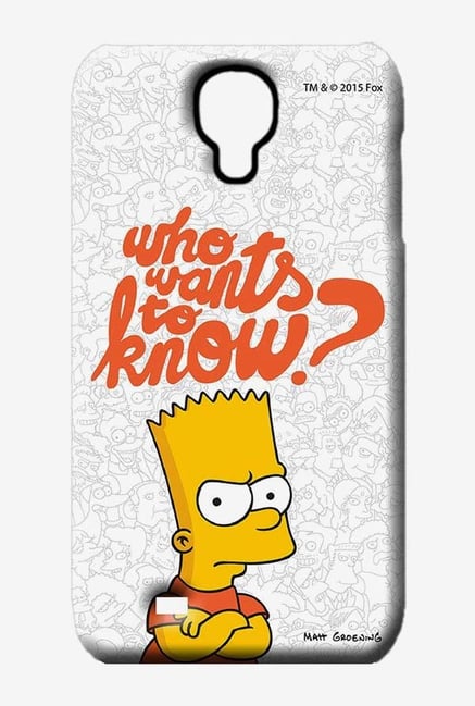 Simpsons Who Wants To Know Case for Samsung S4 Simpsons Who Wants To Know Case for Samsung S4