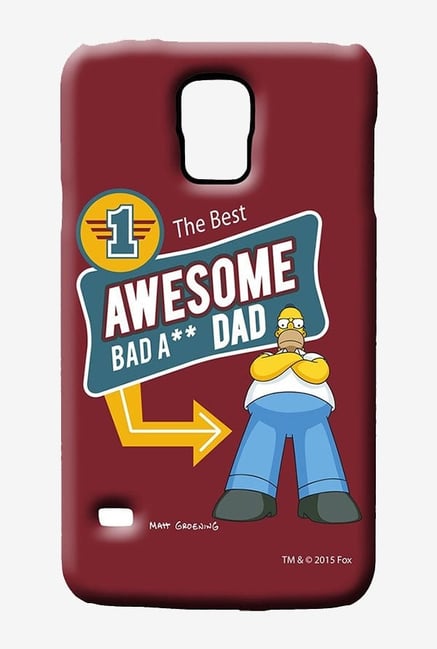 Simpsons Awesome Dad Case for Samsung S5 Simpsons Awesome Dad Case for Samsung S5