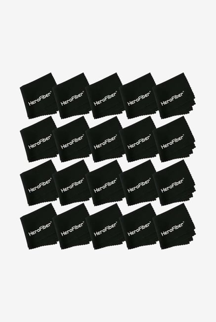 Herofiber 20 Piece Ultra Gentle Cleaning Cloth (Black) Herofiber 20 Piece Ultra Gentle Cleaning Cloth (Black)