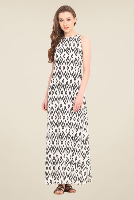 Saiesta White Printed Dress Saiesta White Printed Dress