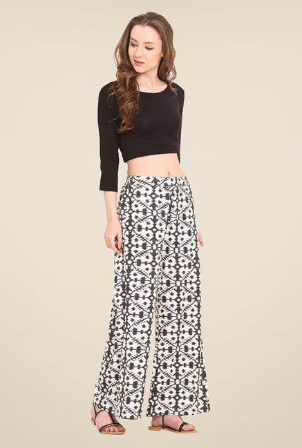 Saiesta White Printed Palazzo Saiesta White Printed Palazzo