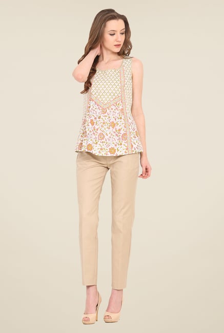 Saiesta Multicolor Floral Print Top Saiesta Multicolor Floral Print Top