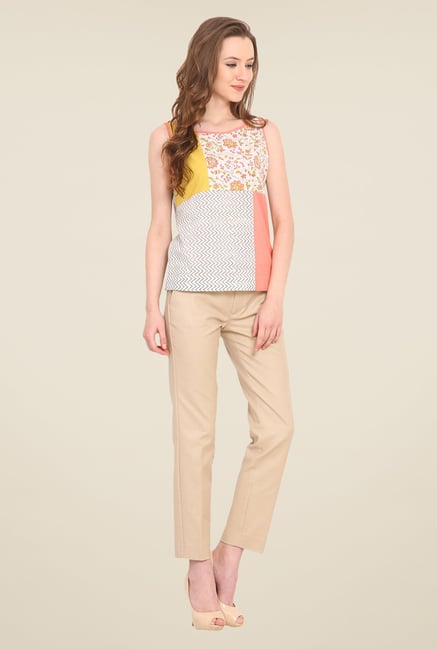 Saiesta Multicolor Floral Print Top Saiesta Multicolor Floral Print Top
