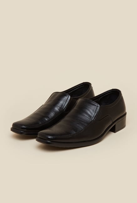 Metro Black Formal Slip-On Shoes Metro Black Formal Slip-On Shoes