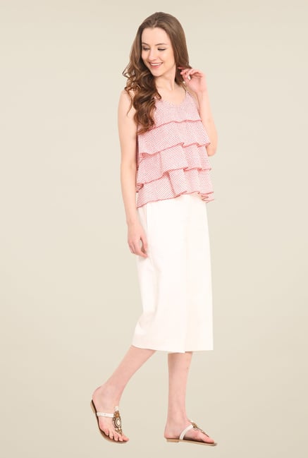 Saiesta Orange Polka Dots Top Saiesta Orange Polka Dots Top