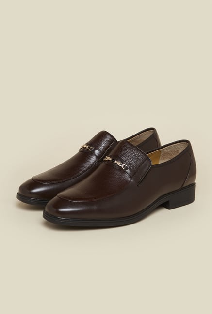J. Fontini by Mochi Brown Formal Loafers J. Fontini by Mochi Brown Formal Loafers