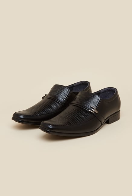Metro Black Formal Slip-Ons Metro Black Formal Slip-Ons