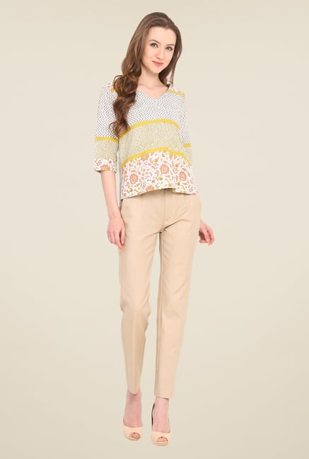 Saiesta Multicolor Floral Print Top Saiesta Multicolor Floral Print Top