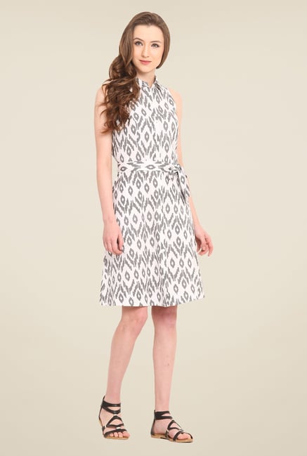 Saiesta White Printed Dress Saiesta White Printed Dress