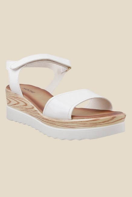 Mochi White Ankle Strap Sandals Mochi White Ankle Strap Sandals