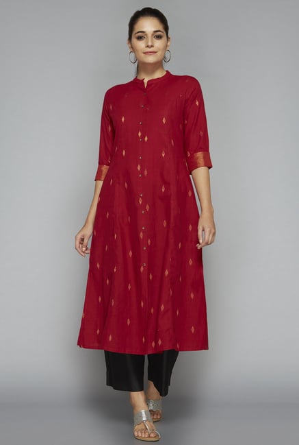 Utsa by Westside Red Printed Kurta Utsa by Westside Red Printed Kurta