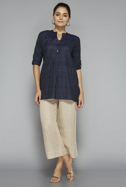 Zuba by Westside Indigo Solid Kurti Zuba by Westside Indigo Solid Kurti
