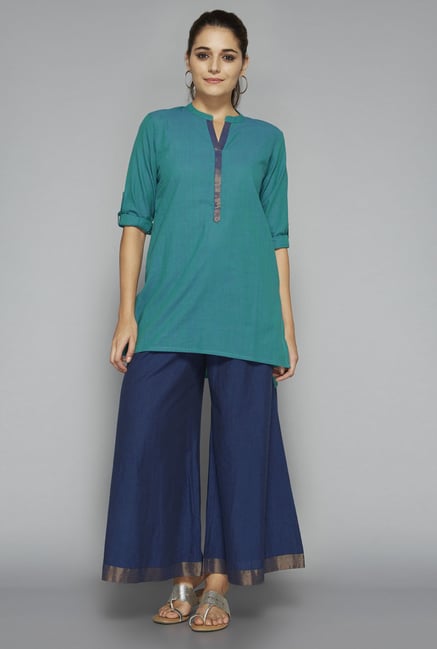 Utsa by Westside Turquoise Solid Kurti Utsa by Westside Turquoise Solid Kurti