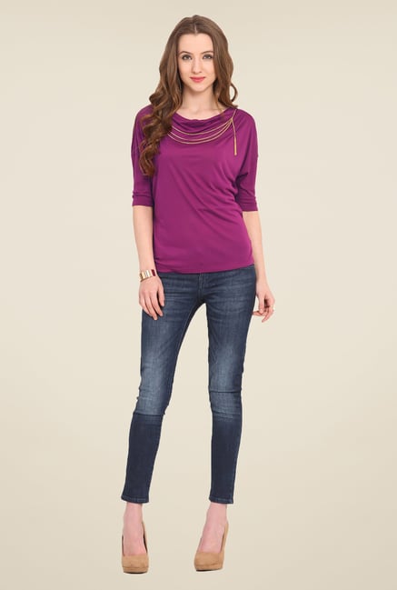 Saiesta Purple Solid Top Saiesta Purple Solid Top