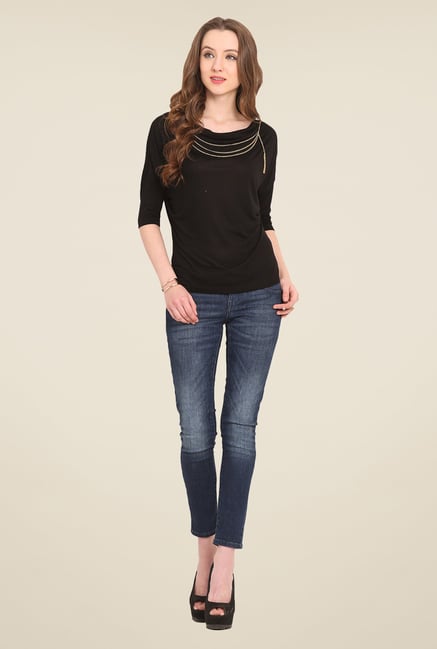 Saiesta Black Solid Top Saiesta Black Solid Top