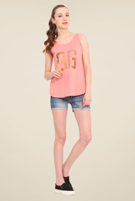 Saiesta Pink Printed Top Saiesta Pink Printed Top