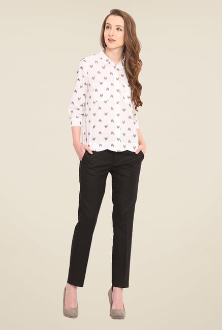 Saiesta White Printed Top Saiesta White Printed Top