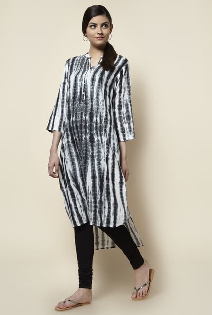 Zudio Black Printed Kurta Zudio Black Printed Kurta