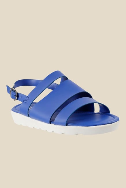 Mochi Blue Back Strap Sandals Mochi Blue Back Strap Sandals