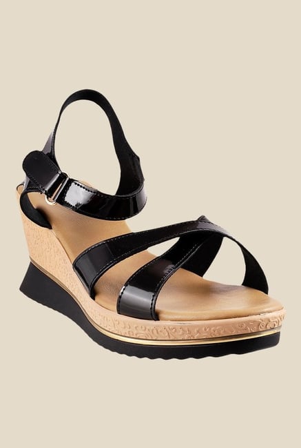 Mochi Black Ankle Strap Sandals Mochi Black Ankle Strap Sandals