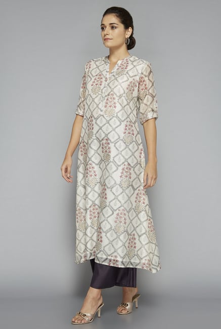 Zuba by Westside Off White Printed Kurta Zuba by Westside Off White Printed Kurta