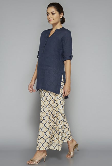 Zuba by Westside Indigo Solid Kurti Zuba by Westside Indigo Solid Kurti