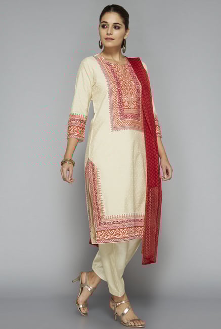 Vark by Westside Off White Suit Set Vark by Westside Off White Suit Set