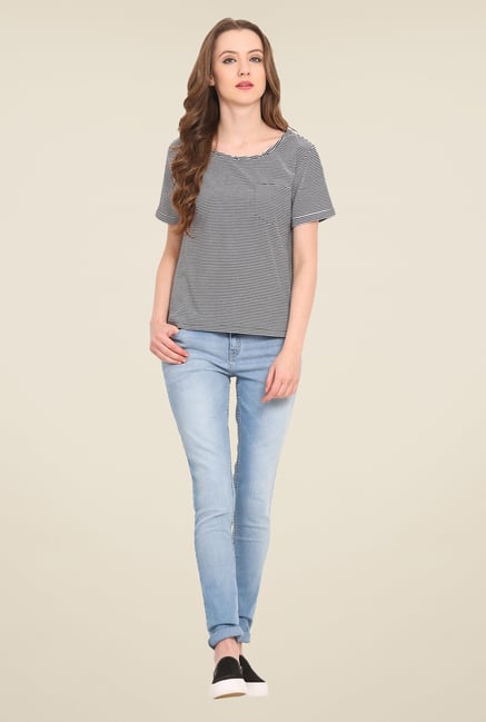 Saiesta Black Striped Top Saiesta Black Striped Top