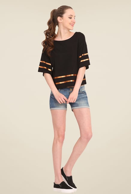 Saiesta Black Solid Top Saiesta Black Solid Top