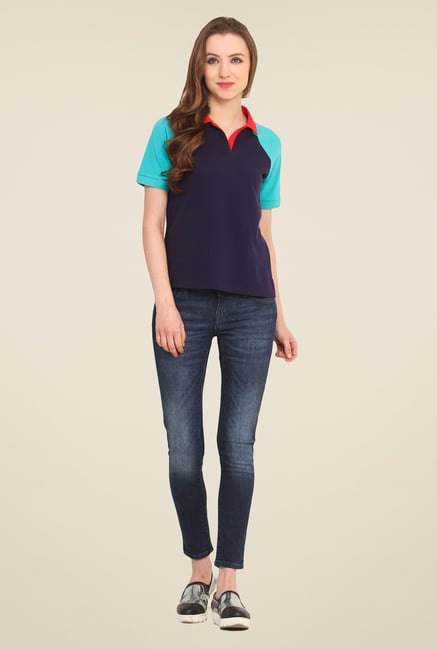 Saiesta Navy Solid Top Saiesta Navy Solid Top