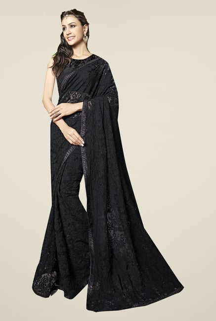 Ishin Black Jacquard Saree Ishin Black Jacquard Saree