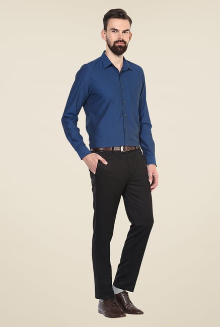 Turtle Navy Textured Shirt Turtle Navy Textured Shirt