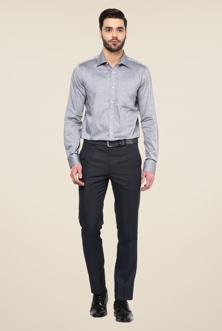 Turtle Grey Solid Full Sleeve Shirt Turtle Grey Solid Full Sleeve Shirt