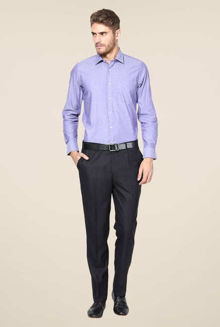 Turtle Purple Solid Slim-fit Shirt Turtle Purple Solid Slim-fit Shirt