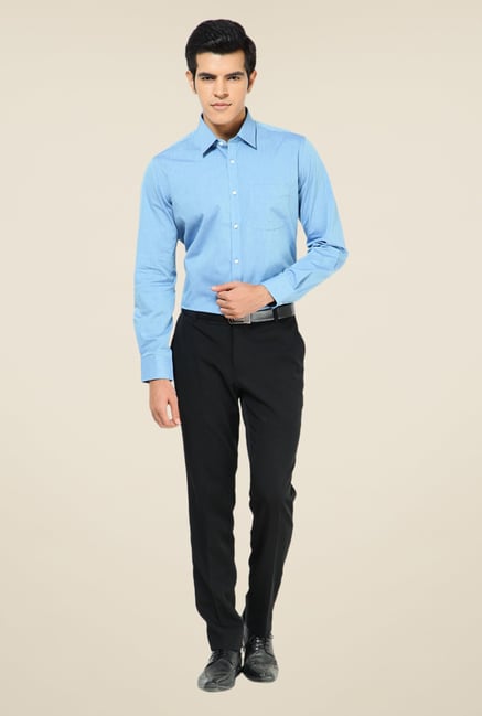 Turtle Blue Solid Full Sleeve Cotton Shirt Turtle Blue Solid Full Sleeve Cotton Shirt