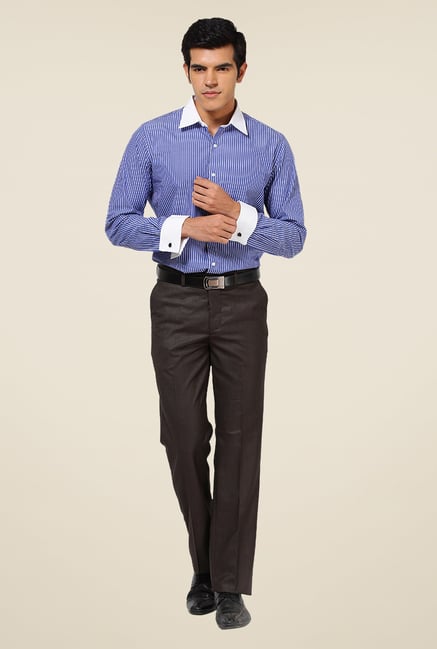 Turtle Brown Solid Trousers Turtle Brown Solid Trousers