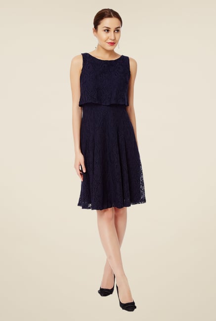 Avirate Navy Lace Dress Avirate Navy Lace Dress