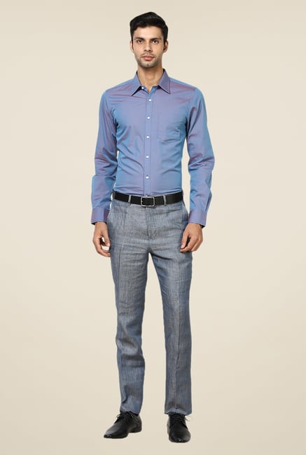 Turtle Purple Solid Full Sleeve Cotton Shirt Turtle Purple Solid Full Sleeve Cotton Shirt