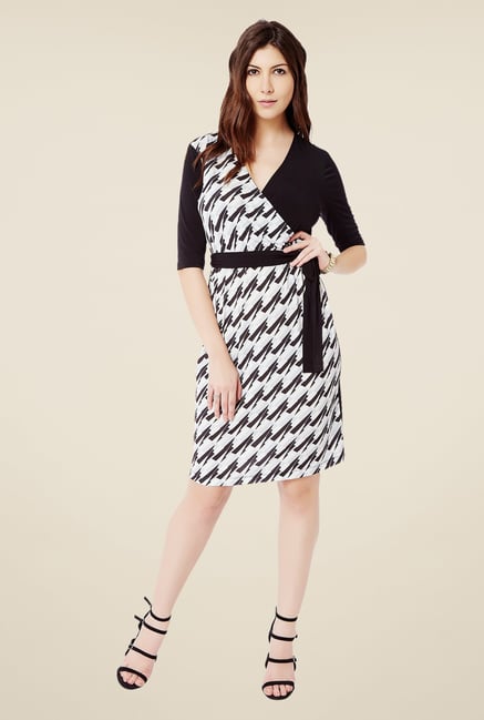 Avirate Black Wrap Dress Avirate Black Wrap Dress