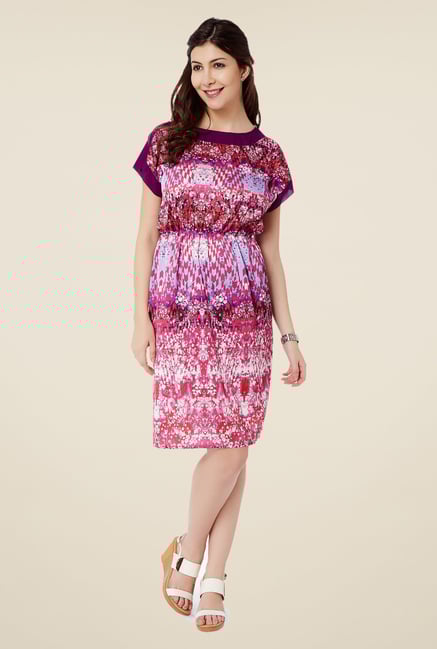 Avirate Pink Blouson Dress Avirate Pink Blouson Dress