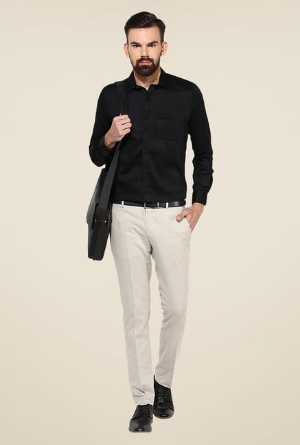 Turtle Black Self Print Shirt Turtle Black Self Print Shirt