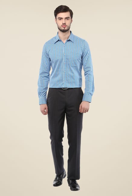 Turtle Blue Checks Full Sleeve Shirt Turtle Blue Checks Full Sleeve Shirt
