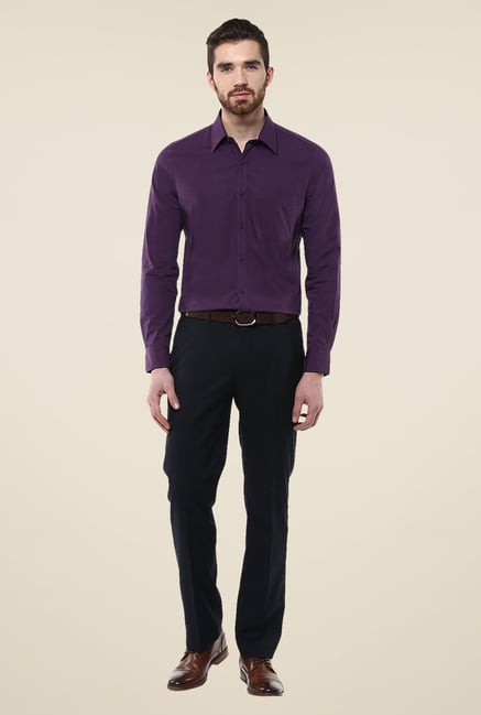 Turtle Purple Solid Full Sleeve Shirt Turtle Purple Solid Full Sleeve Shirt