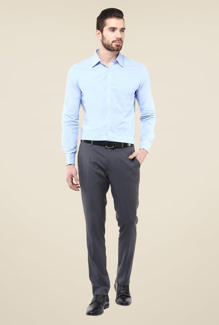 Turtle Light Blue Solid Full Sleeve Shirt Turtle Light Blue Solid Full Sleeve Shirt